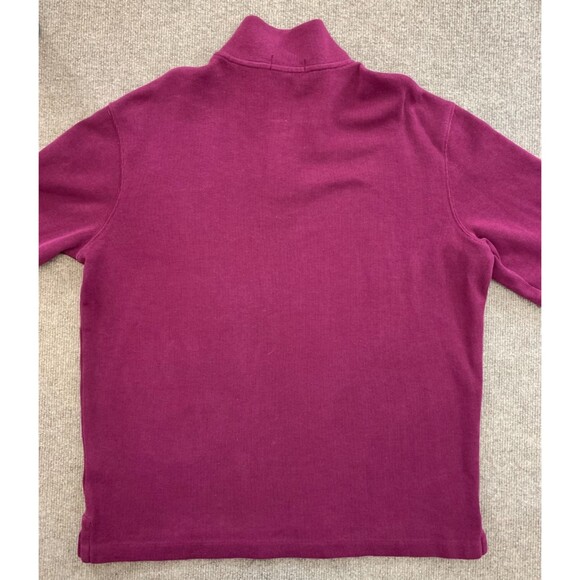 Polo Ralph Lauren Sweater Mens L Long Sleeve 1/4-Zip Cotton Preppy Pullover - Picture 7 of 8